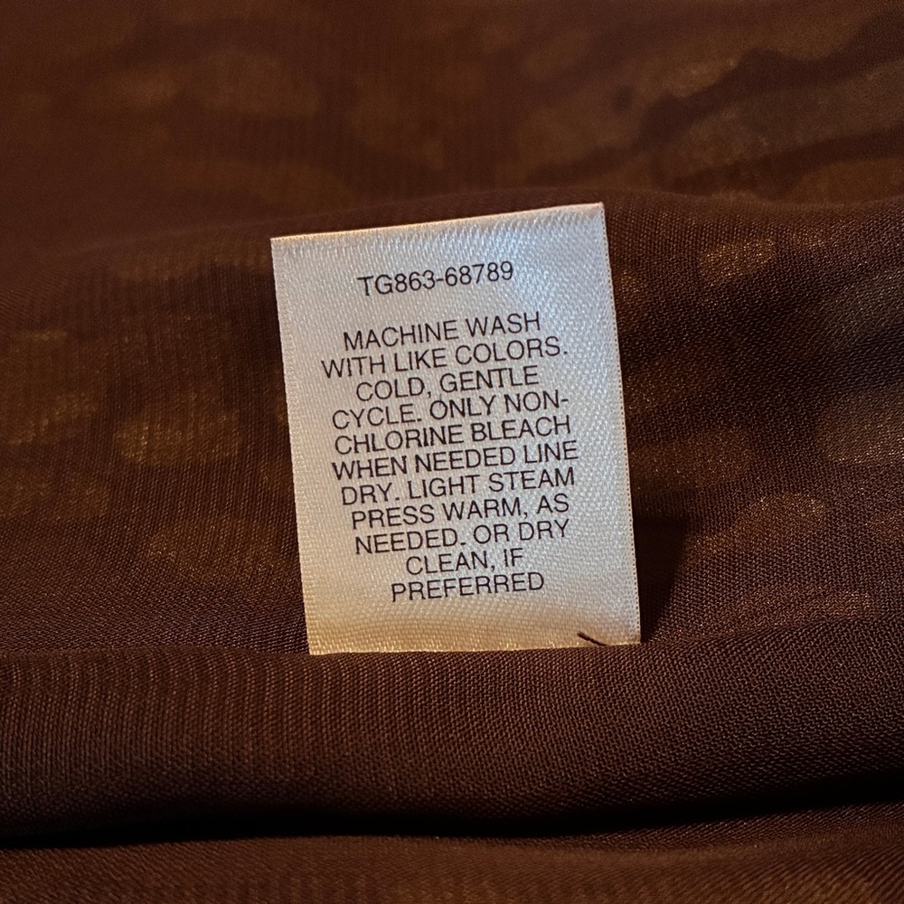 Pendleton Silk 100% Gold (Mustard) And Brown Penc… - image 6